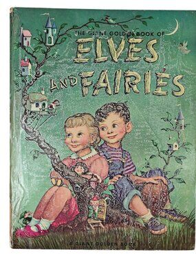 The Giant Golden Book Of Elves And Fairies Jane Werner Hardcover Vintage 1950
